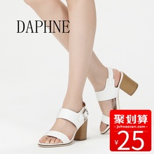 1017303108 扣带高跟时装 达芙妮专柜夏季新品 宴会凉鞋 时尚 Daphne