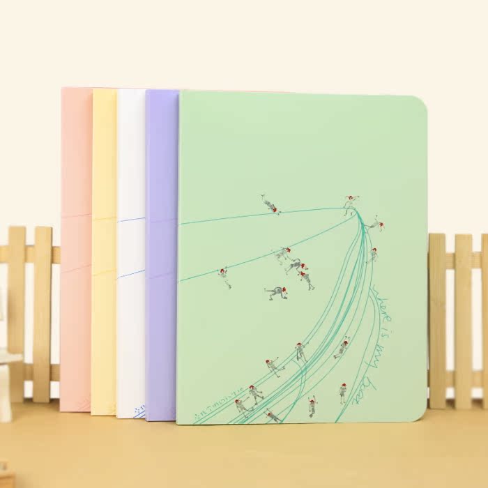 文件夹资料册学生用小清新A4插页袋透明60\/4