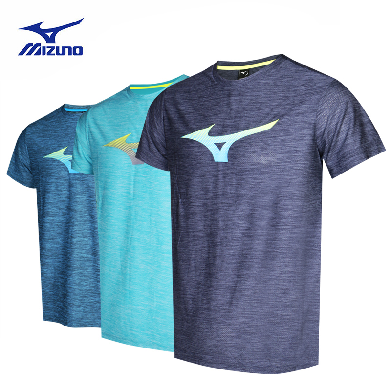 Authentic Mizuno table tennis uniform Table tennis jersey Men's sweat absorption quick drying short sleeve training suit Table tennis Sportswear