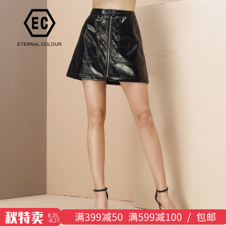 永恒颜色春秋时尚黑色短裙K317Q583商品大图