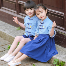 幼儿园园服夏装 国学小学生校服中国风儿童班服民族风幼儿毕业服