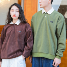 Polar fleece polo 灯芯绒领摇粒绒保暖长袖polo衫