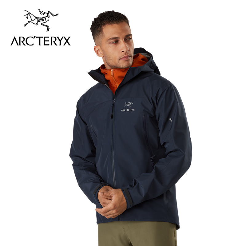 Arcteryx Archaeopteryx Men's Outdoor Sports Leisure Windproof, Rainproof, Breathable Hard Case Charge Coat Zeta LT