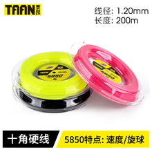包邮 TAAN泰昂TT5850大盘线训练网球线省队用十角硬线聚酯线满二