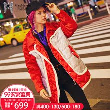 玛玛绨2018冬装新款欧洲站中长款羽绒服女ins超火宽松休闲外套图片