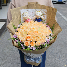 湛江鲜花速递同城红玫瑰花束礼盒赤坎霞山坡头麻章吴川生日送花店