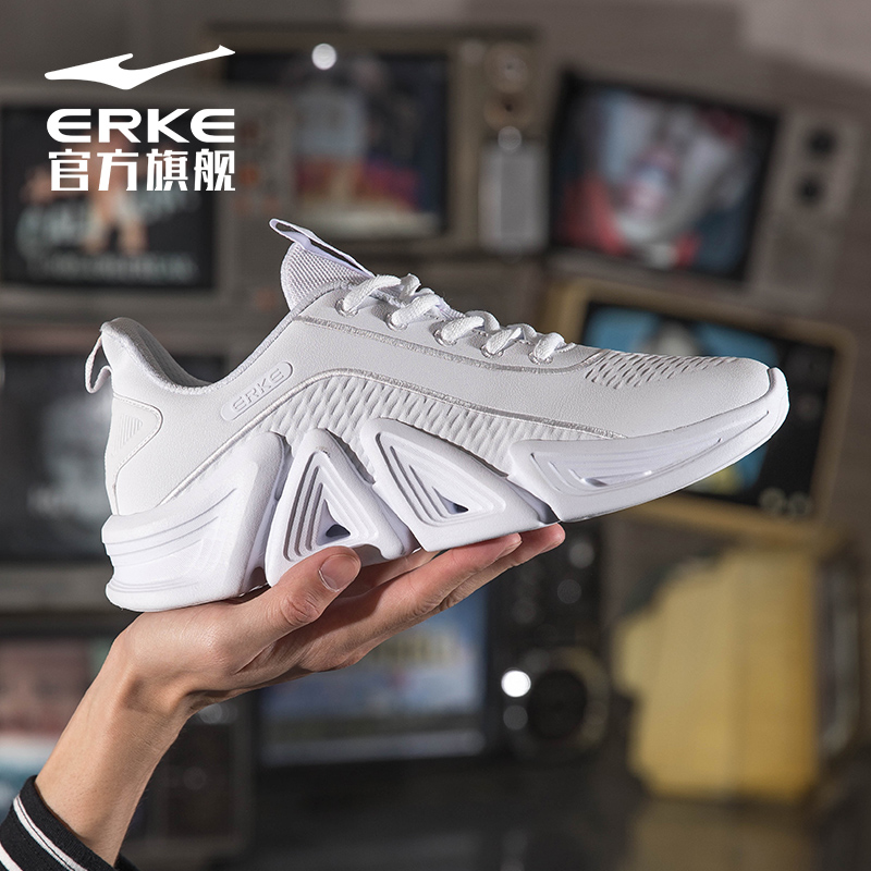 ERKE Men's Shoes Sneakers Men's 2019 Autumn Casual Shoes Durable Shock Absorbing Comfortable Casual Running Shoes Running Shoes