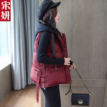 马甲女短款2018秋冬新款羽绒棉马夹韩版加厚修身女装背心坎肩外套图片