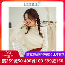 茵曼旗舰店高领保暖韩版长袖羊毛衫厚2018冬装新款韩版针织衫毛衣图片