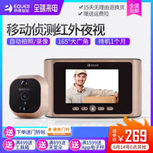 移康智能电子猫眼可视门铃防盗门防撬高清夜视家用摄像头门镜R08