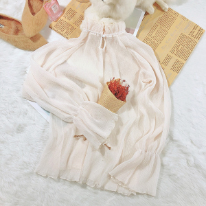 春季内搭仙女雪纺打底衫