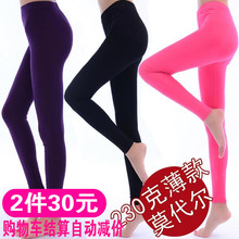 衬裤 加大码 紧身莫代尔单件秋裤 线裤 薄款 修身 保暖裤 女士纯棉打底裤