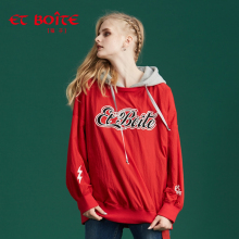 Et Boite/法文箱子秋季新款时尚连帽拼装上衣外套女E182S007图片