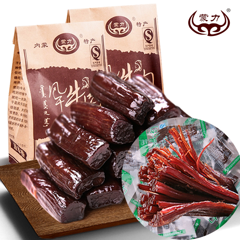 散装原味香辣孜然特产500g牛肉干蒙力内蒙古风干牛肉干手撕牛肉干