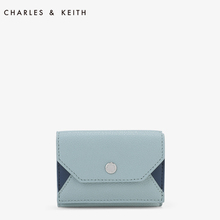 CHARLES&KEITH 短款钱包 CK6-10840132 拼接色装饰翻盖迷你钱包
