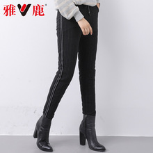 雅鹿高档时尚妈妈装羽绒裤保暖加绒修身休闲修身外套新款潮流韩版图片