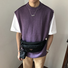 ins紫色毛衣背心 确定不人手一件吗 今年大热 MPstudios