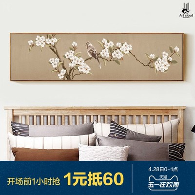 客厅沙发背景挂画长条好不好
