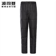 中老年人内穿加厚内胆大码 子冬季B80130011 高腰裤 波司登羽绒裤