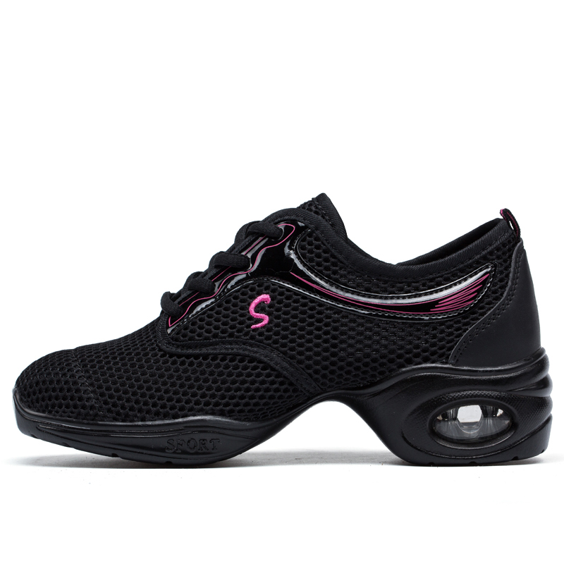 优美妮广场舞鞋女春季2018新款网面软底成人