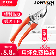 龙韵园艺剪刀修枝剪果树剪刀多功能家用省力树枝剪子工具修花剪刀