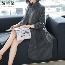 冬季毛呢外套女中长款韩版2018新款秋冬女装加厚羊毛呢子斗篷大衣图片