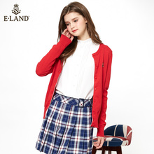 ELAND衣恋18年春季新款新年学院风针织开衫女商场同款EECK81151A