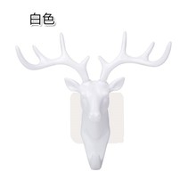 饰壁挂客厅卧室衣帽钩无痕挂钩 创意美式挂钩立体鹿头造型墙面装