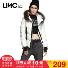 金羽杰2015秋冬新款缤纷炫彩活力时尚短款连帽羽绒服女 191112图片