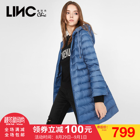 金羽杰2018新款秋装中长款风衣感中长款羽绒服8313355商品大图