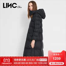金羽杰2018冬季新款街头超长双面穿连帽羽绒服女加厚外套8424404图片