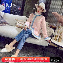 汉服冬装女夹棉旗袍外套中国风女装复古中式盘扣上衣改良唐装棉袄图片