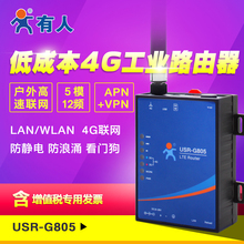 4g工业路由器wifi无线路由器插卡联网移动联通电信有人USR G805