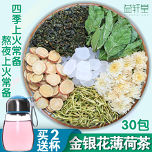 清心去火茶降火茶去肝火旺盛下火茶菊花茶清火茶薄荷叶金银花茶