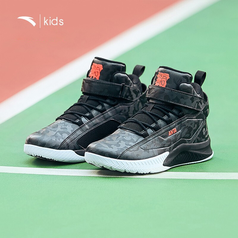 Anta Children's Basketball Shoes Summer 2019 New Durable Sports Shoes Dominant Series Medium and Large Children's Basketball Shoes Male