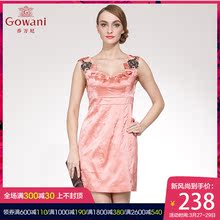 乔万尼旗舰店夏季桑蚕丝高腰连衣裙女无袖中长款套头真丝裙子图片