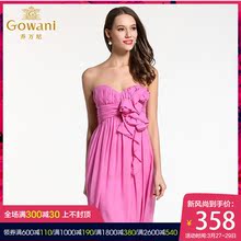 乔万尼夏季新品简约中腰一字领露肩真丝连衣裙女时尚长款真丝裙子图片