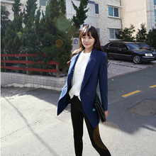 2013秋冬新款韩版女装毛呢外套 中长款修身气质OL小西装羊绒西服