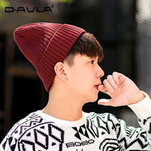 秋冬加绒加厚毛线帽