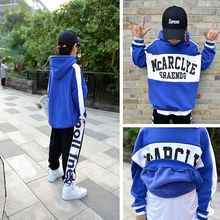 男童卫衣2019秋冬新款中大童12-16岁大童韩版儿童套头上衣街舞潮