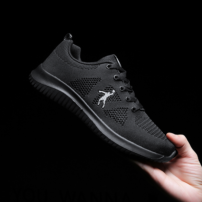 Genuine Jordan Gran Off Size Men's Shoe Summer Running Shoe Men's Black Mesh Breathable Sports Shoe 361 Casual Shoe