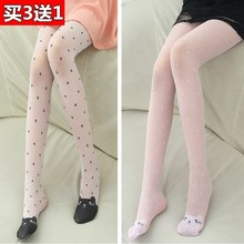 防勾丝儿童连裤袜女童超薄款丝袜连脚袜裤韩版春秋季夏天打底裤子