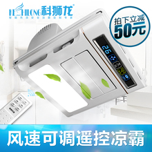 集成吊顶电风扇卫生间嵌入式冷风机超薄遥控冷霸 科狮龙厨房凉霸