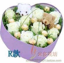 香槟玫瑰花河北邢台花店专人送花临城县内丘县柏乡县同城鲜花速递