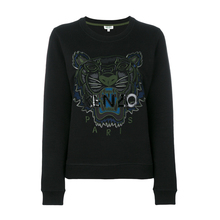 KENZO/高田贤三 秋冬新款黑色虎头刺绣圆领套头卫衣女 4XD 2SW705图片