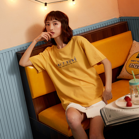 T恤女短袖女2018新款学生宽松韩版ulzzang纯棉夏11.22商品大图