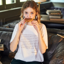 唐狮上衣女夏2018新款T恤短袖女白色T恤女学生宽松韩版ulzzang图片