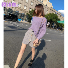 韩语琳女装裙子2018秋冬新款半身裙韩版高腰显瘦A字裙不规则短裙图片