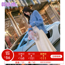 韩语琳秋冬新款裙子2018女装针织半身裙韩版高腰显瘦毛呢中长裙女图片