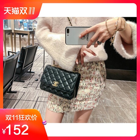韩语琳秋冬装裙子2018新款女装韩版高腰修身显瘦半身裙包臀裙短裙商品大图